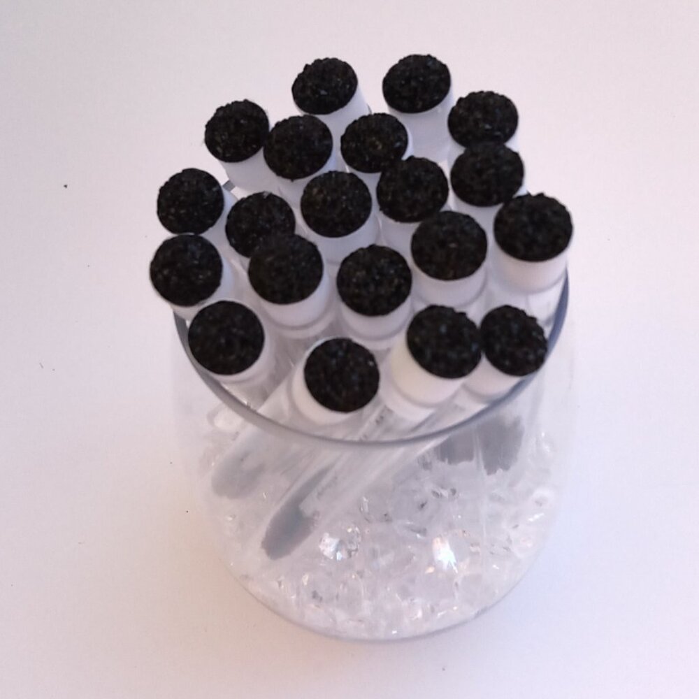 Black Glitter Lash Wands | Disposable Mascara Brushes | Eyelash Spoolies
